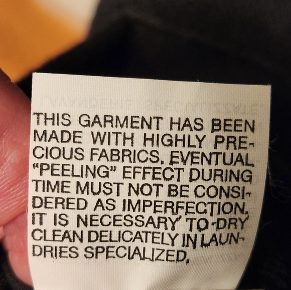 🎉🍀⭐💯Armani Collezioni AUTHENTIC size 46, Men's black snap buttons jacket, - Picture 9 of 11